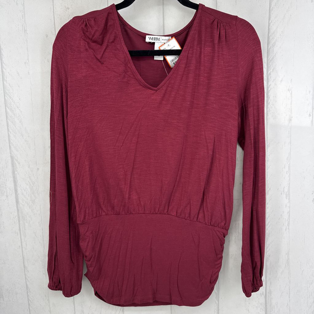R40 S v-neck l/s top