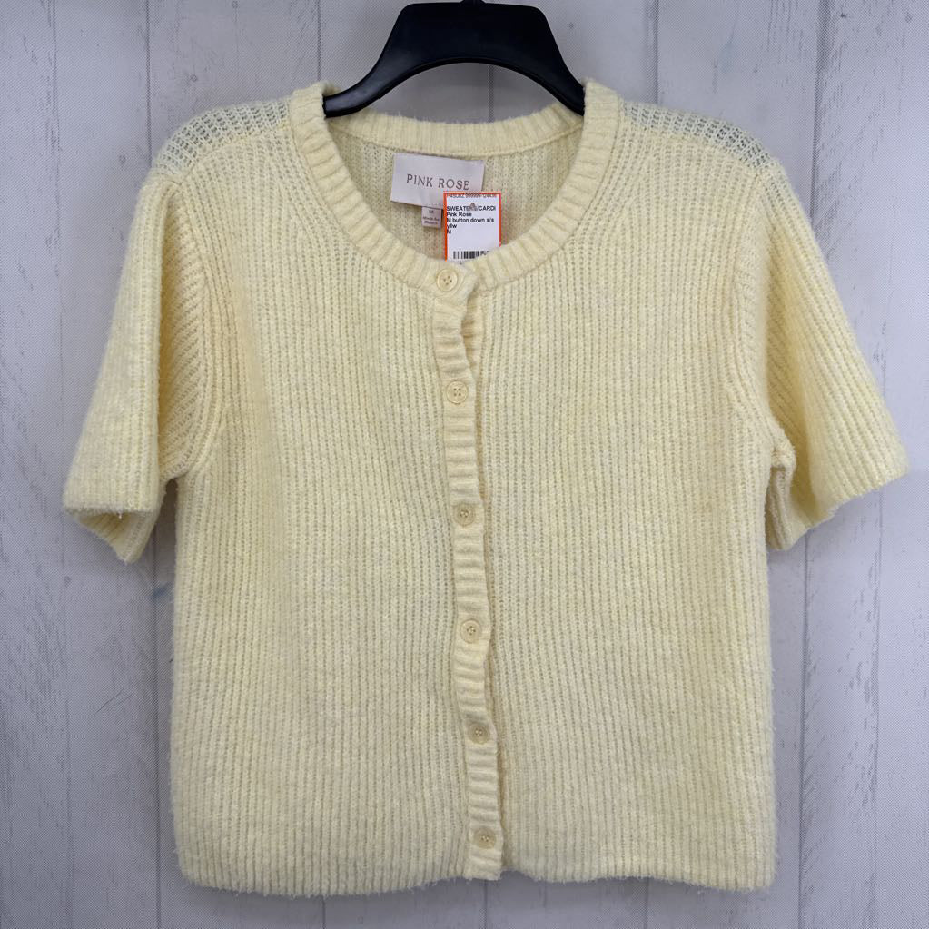 M button down s/s sweater