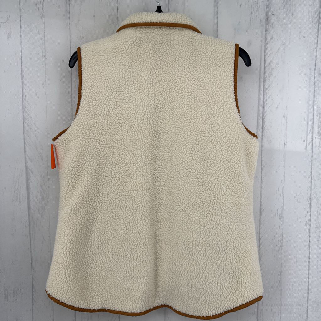 L fleece zip-up vest