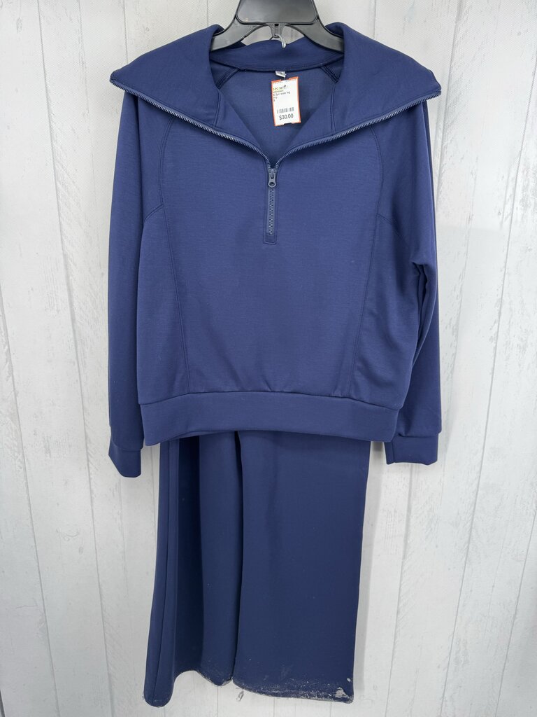 S 2pc wide leg pant set