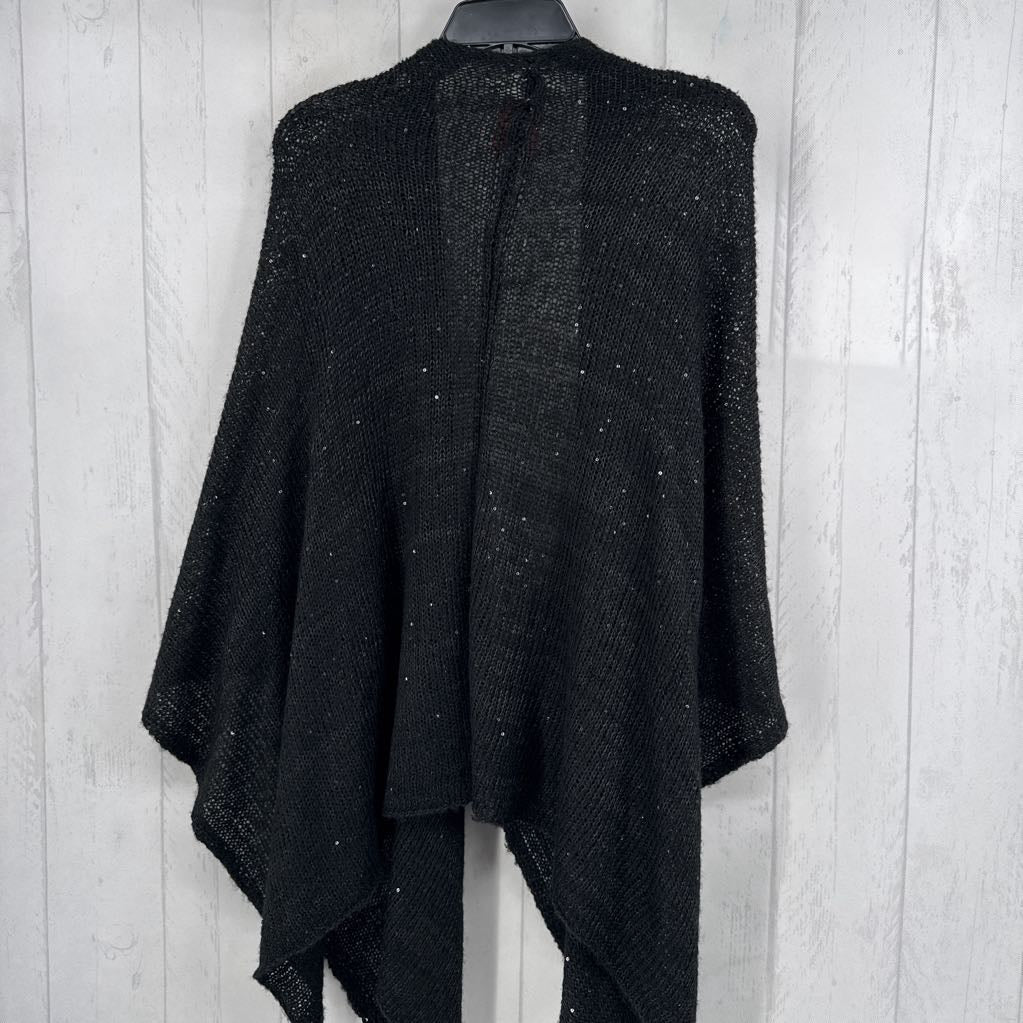 O/S sequin embelished knit shawl