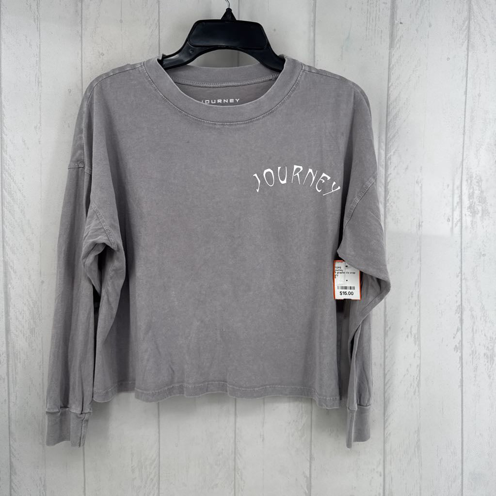 S graphic l/s crop tee-journey