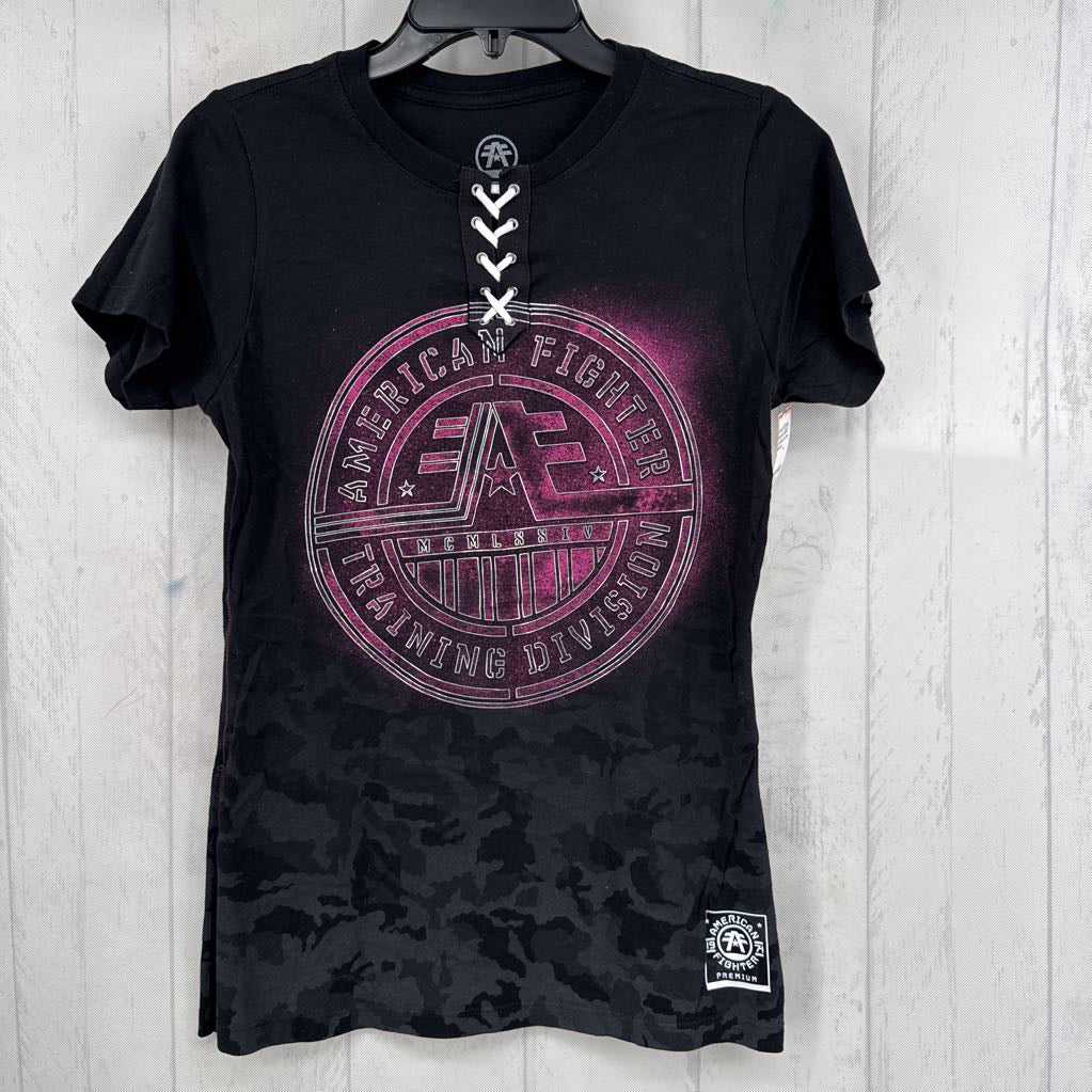 L graphic s/s tee-american fighter