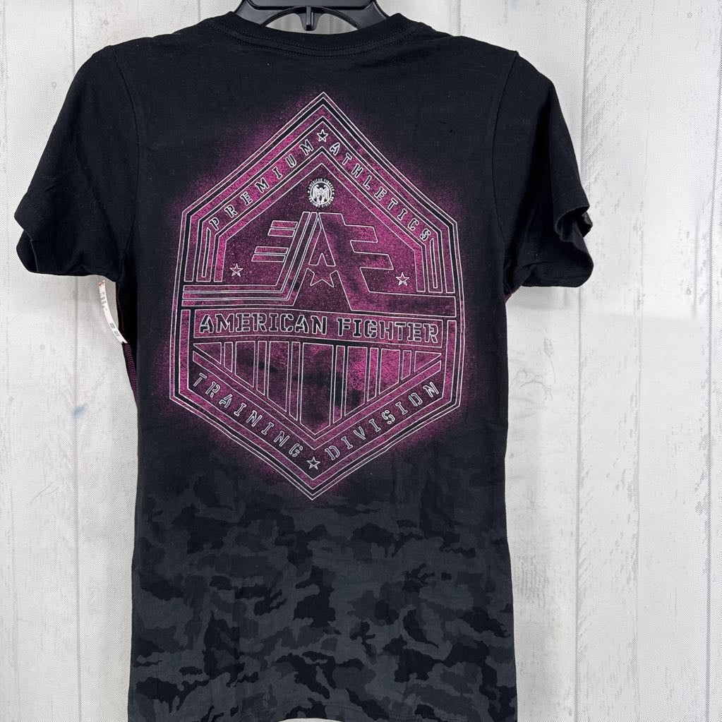 L graphic s/s tee-american fighter