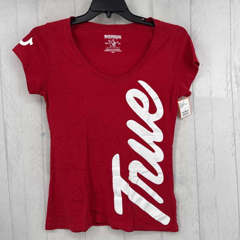 M graphic v-neck s/s tee