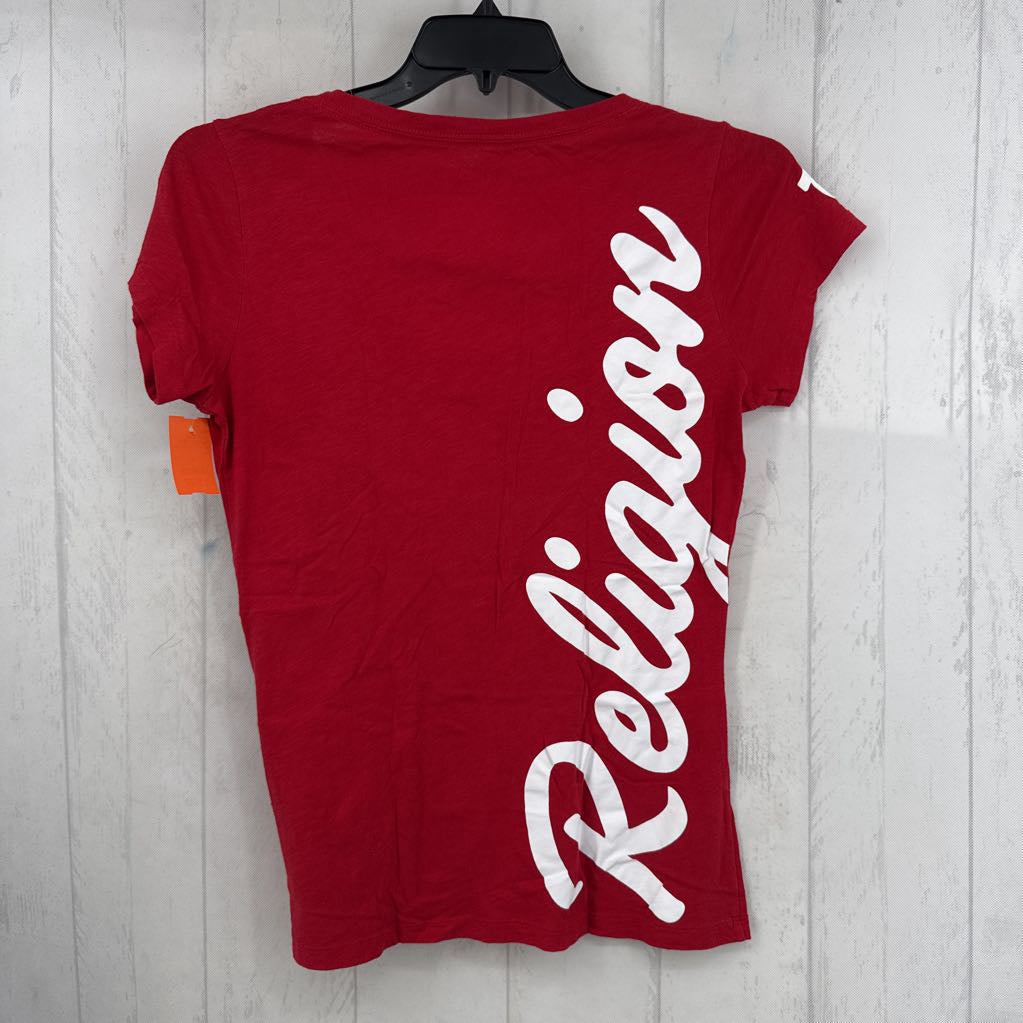 M graphic v-neck s/s tee