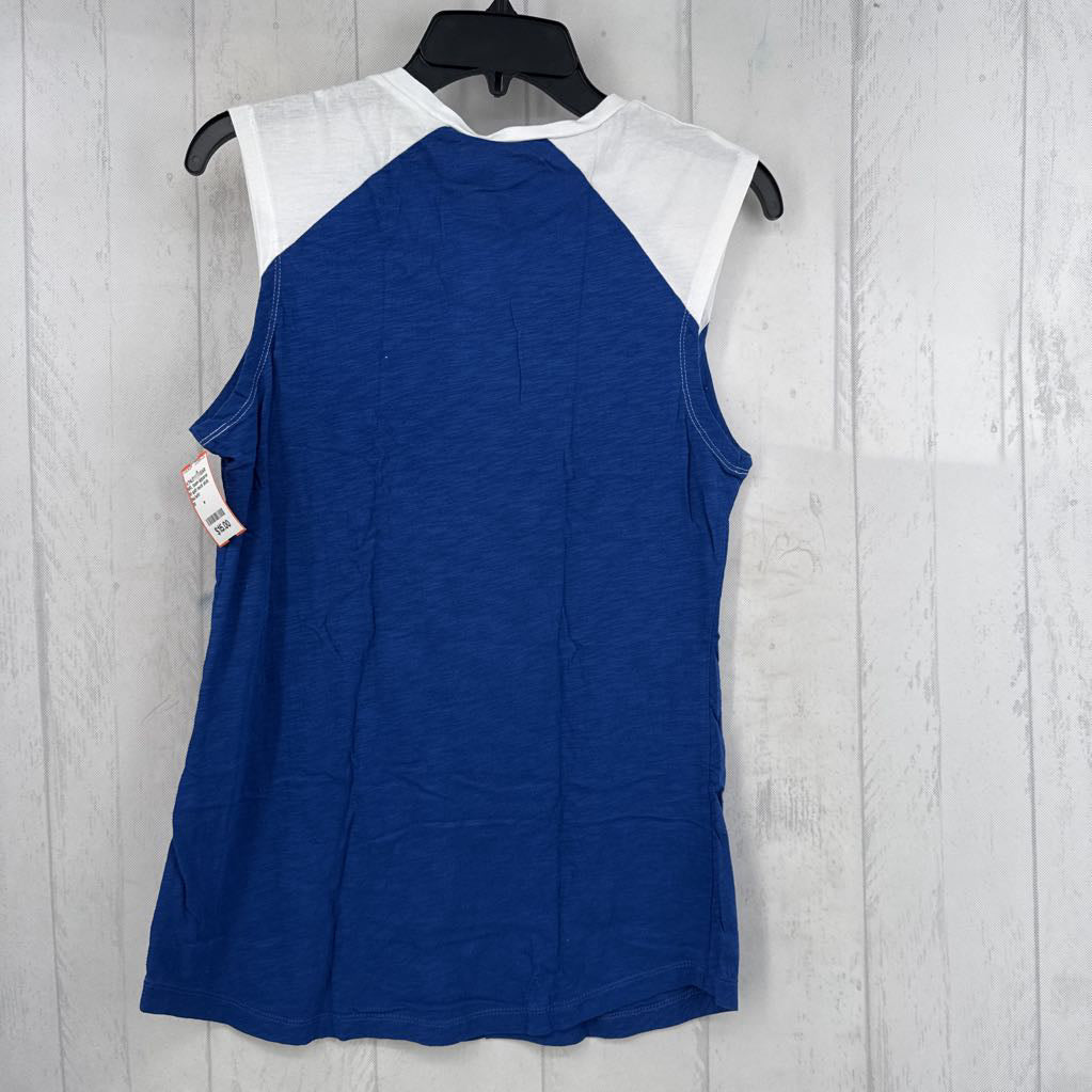 M split neck slvls colts tank