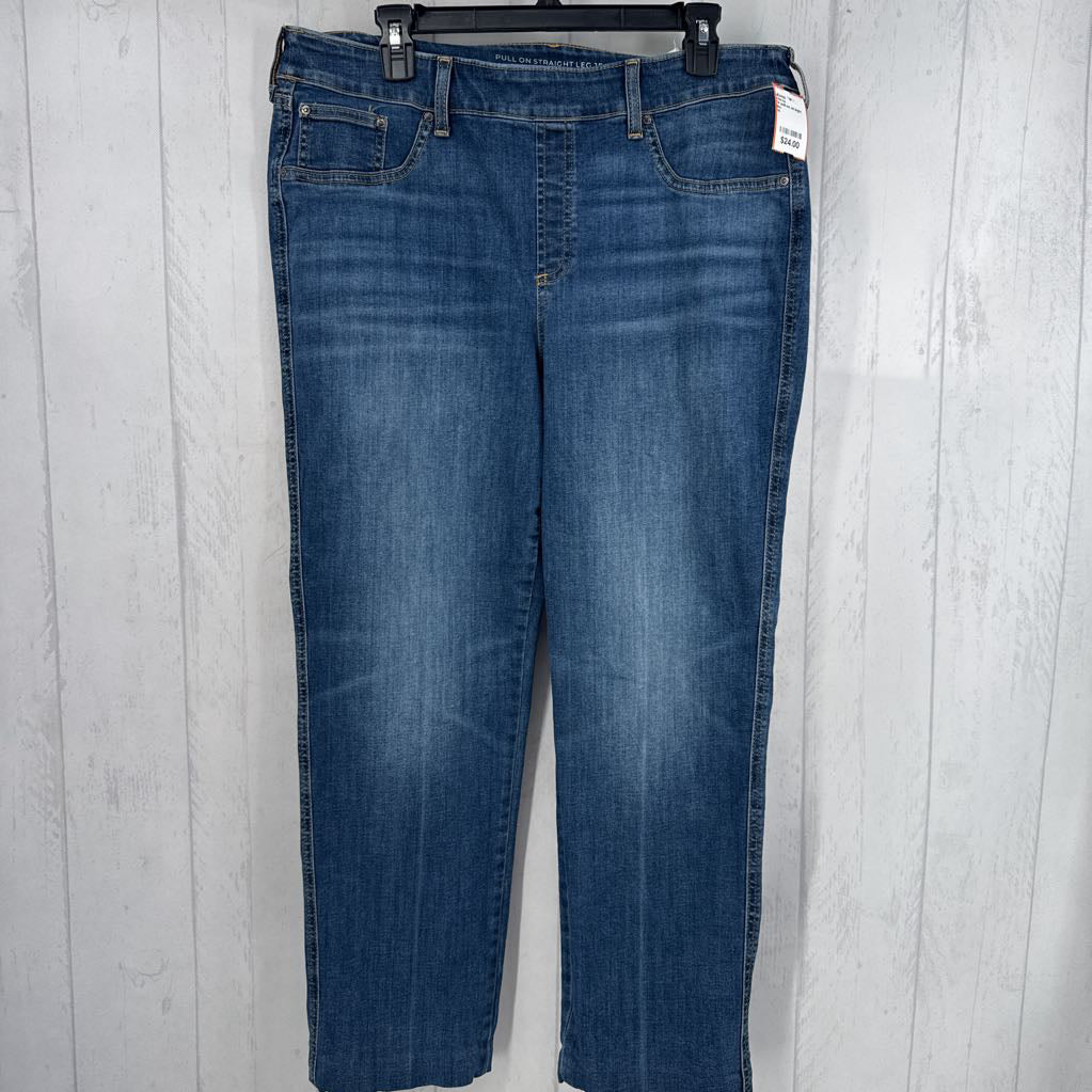 14 pull-on straight leg jean