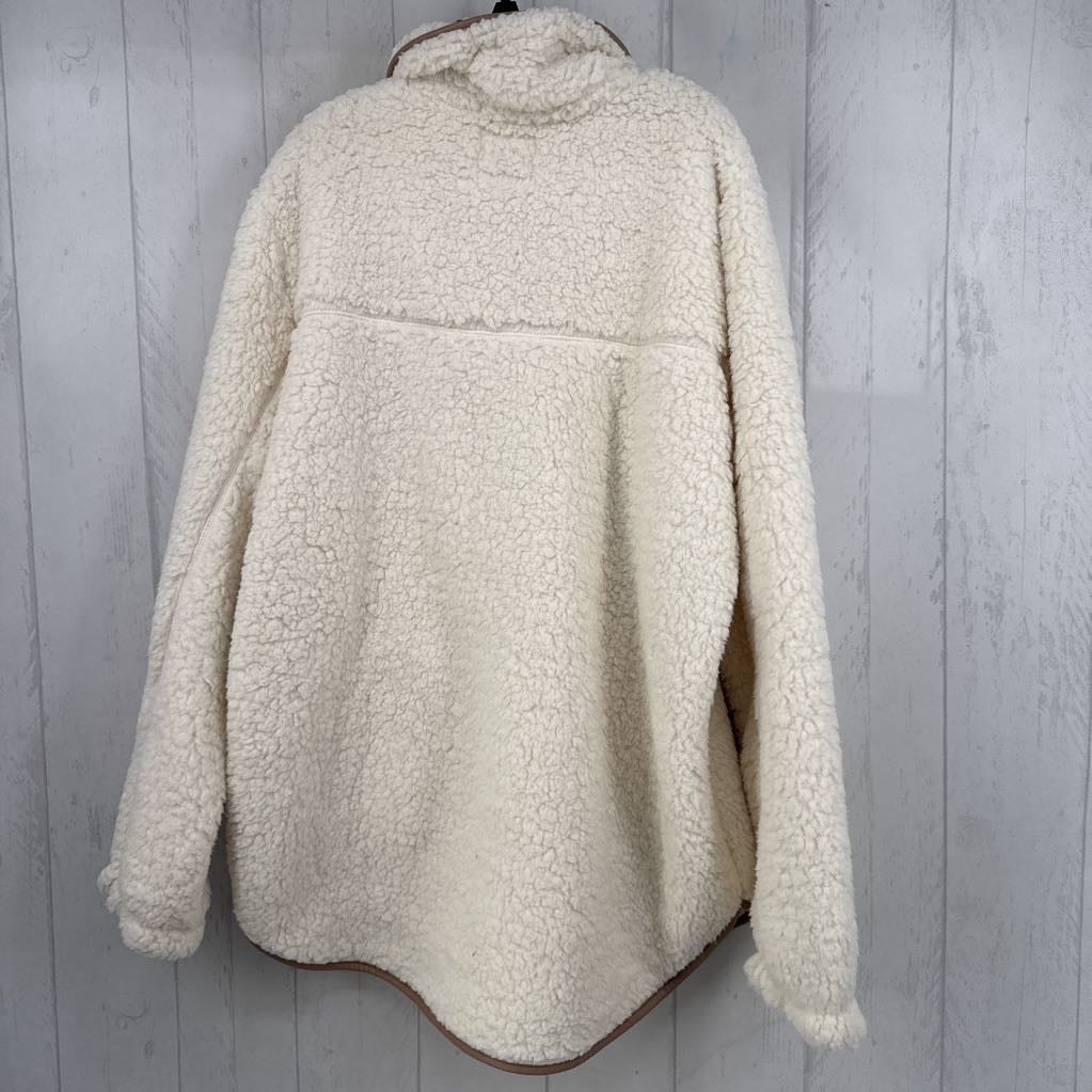 R80 XL sherpa 1/2 zip pullover