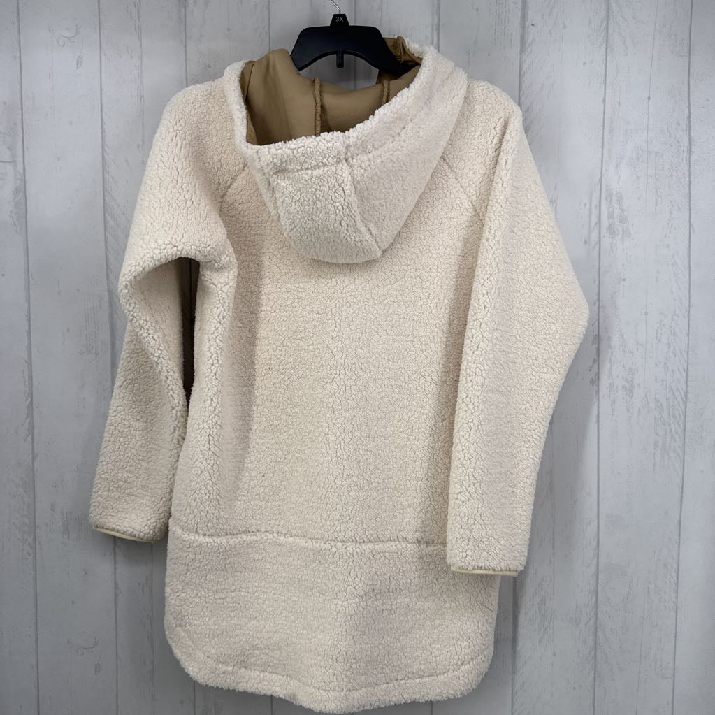XL sherpa hooded zip-up jacket