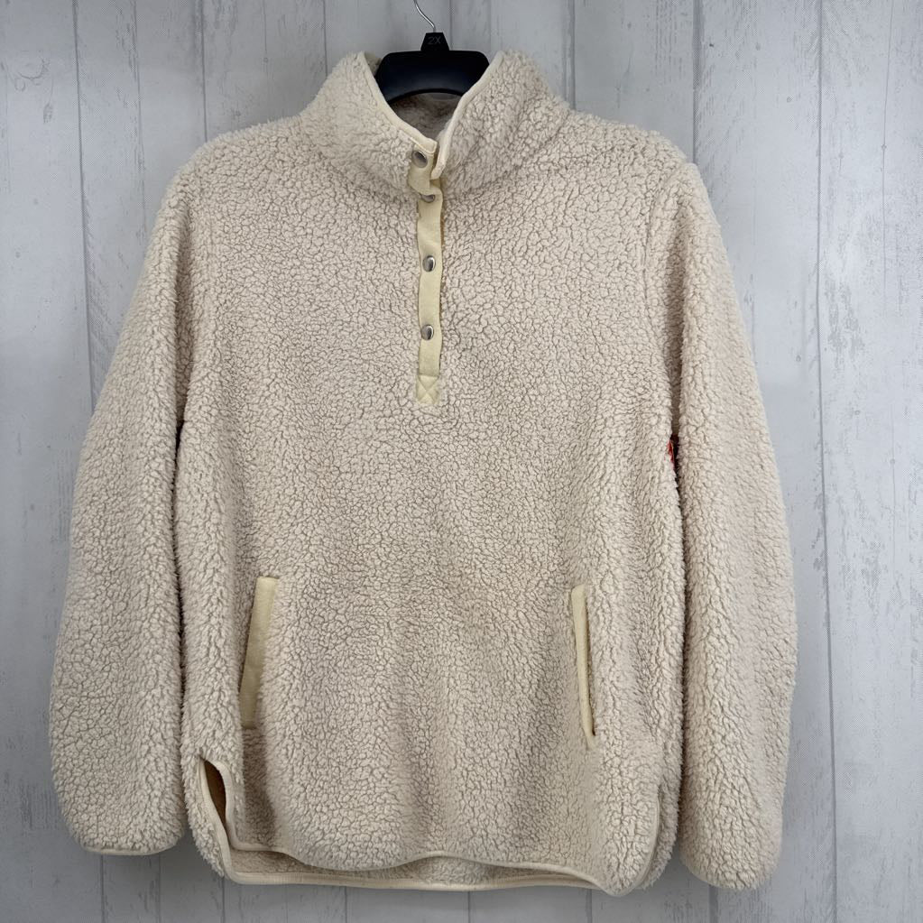 L sherpa quarter button down pullover