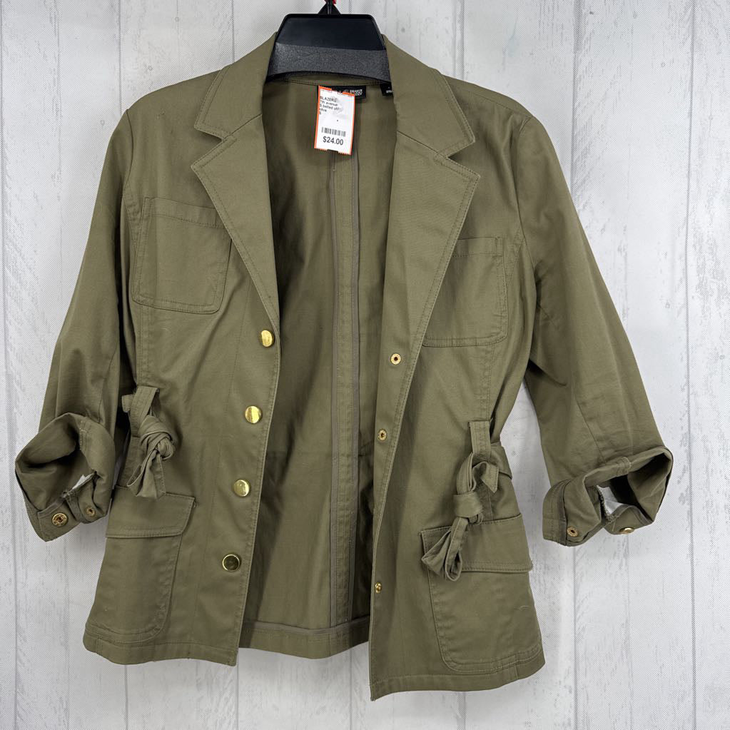 S belted utility jacket