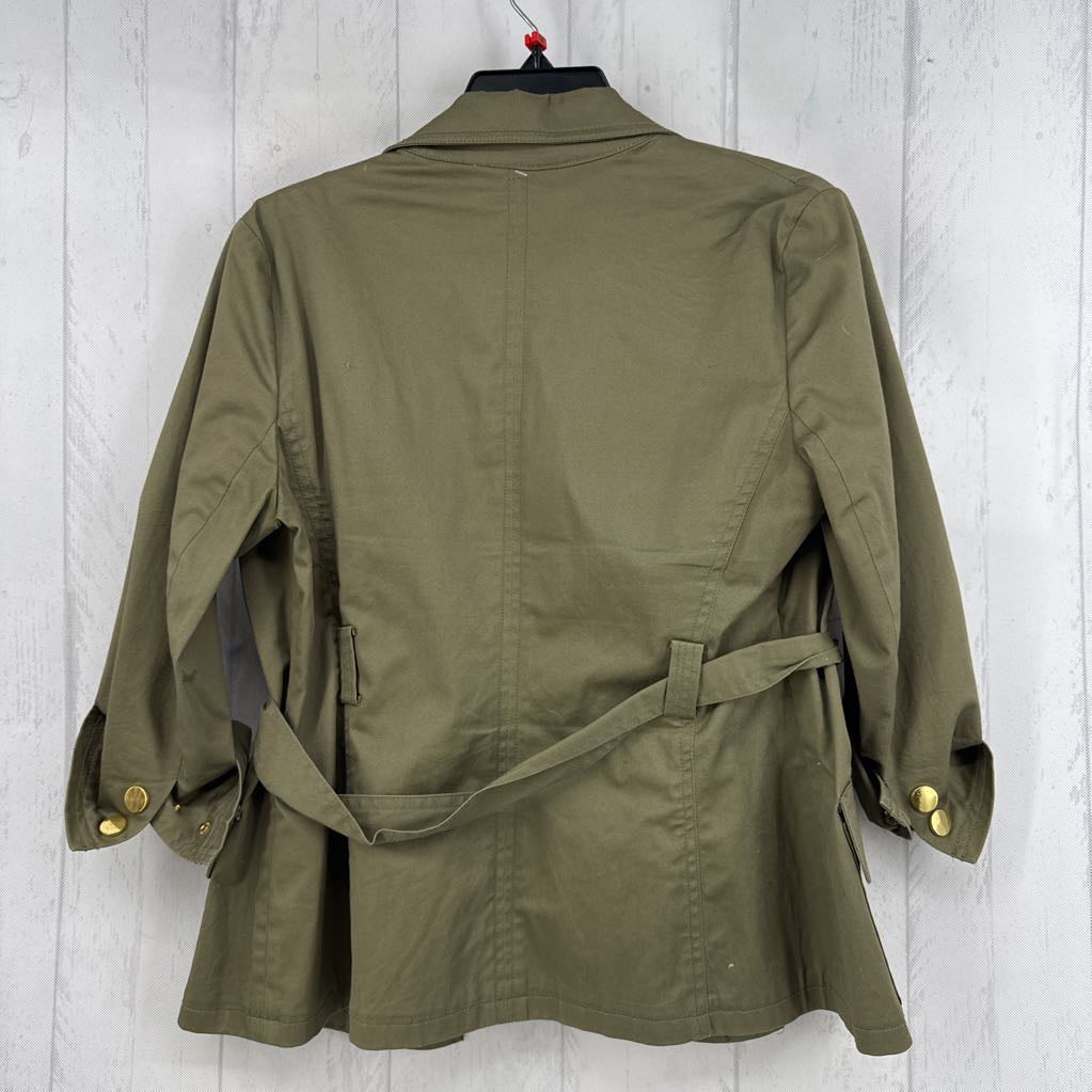 S belted utility jacket
