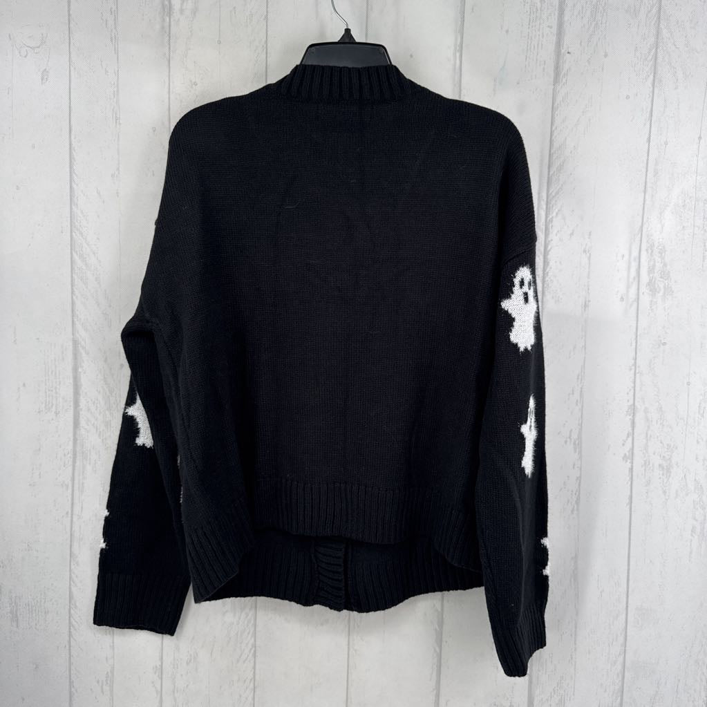 L ghost button front cardi