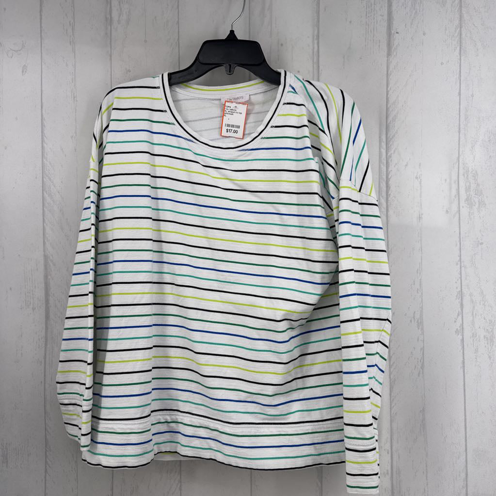 XL striped l/s top