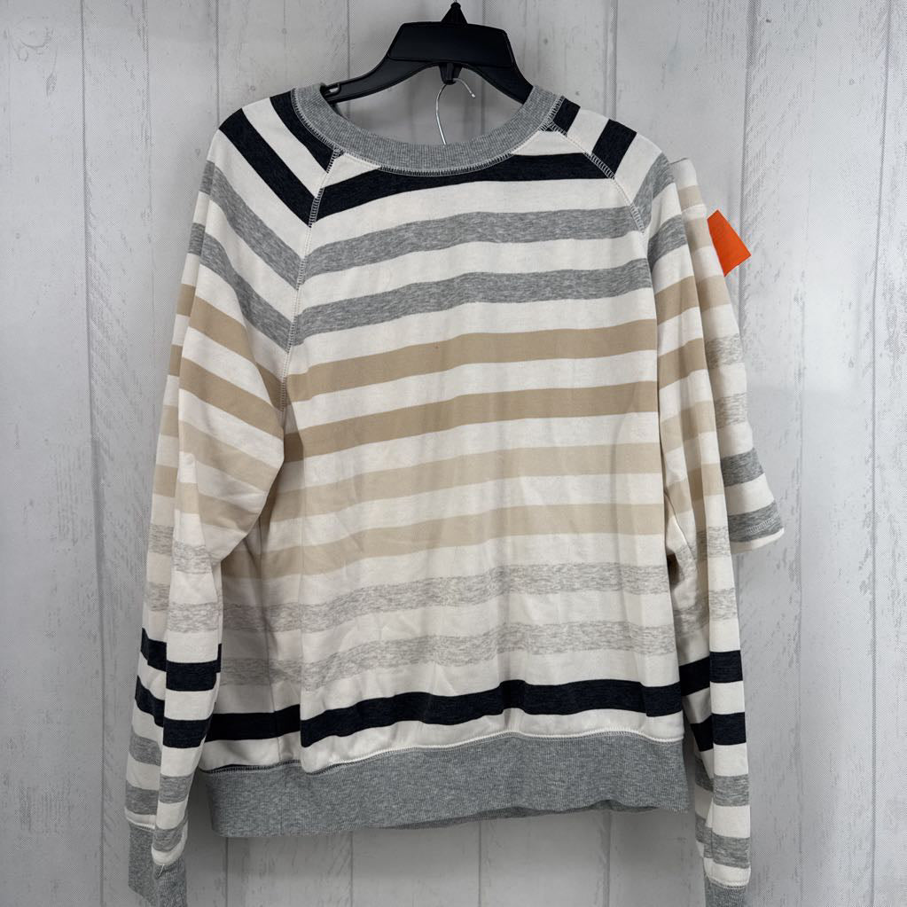 L 2pc striped shorts set