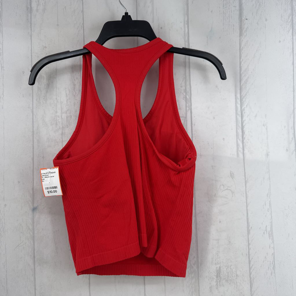 XL ribbed racer back tank