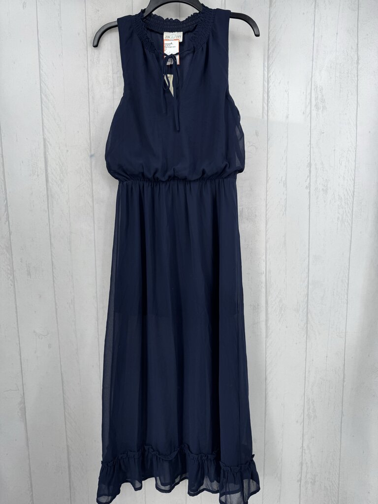 R54 M split neck slvls dress
