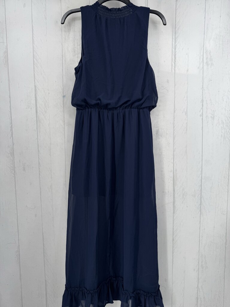 R54 M split neck slvls dress