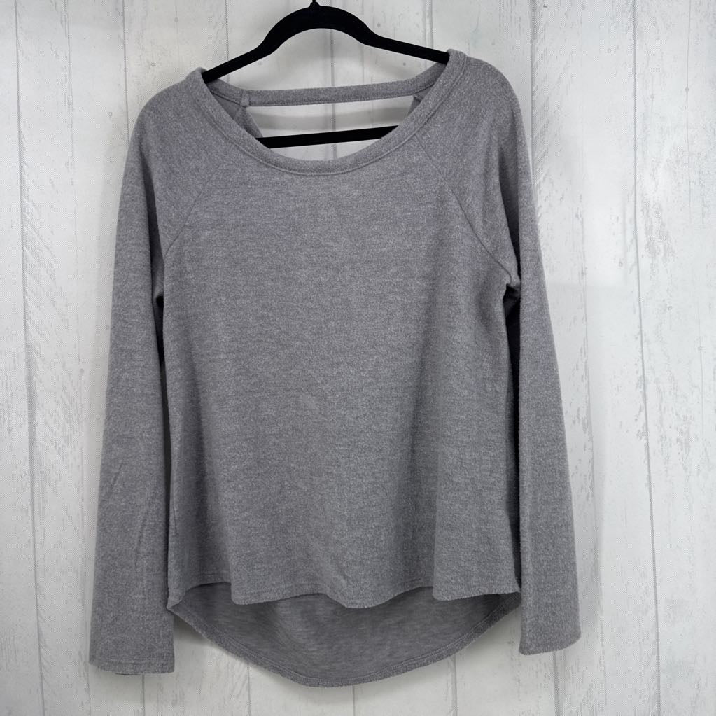 L open back knit l/s top