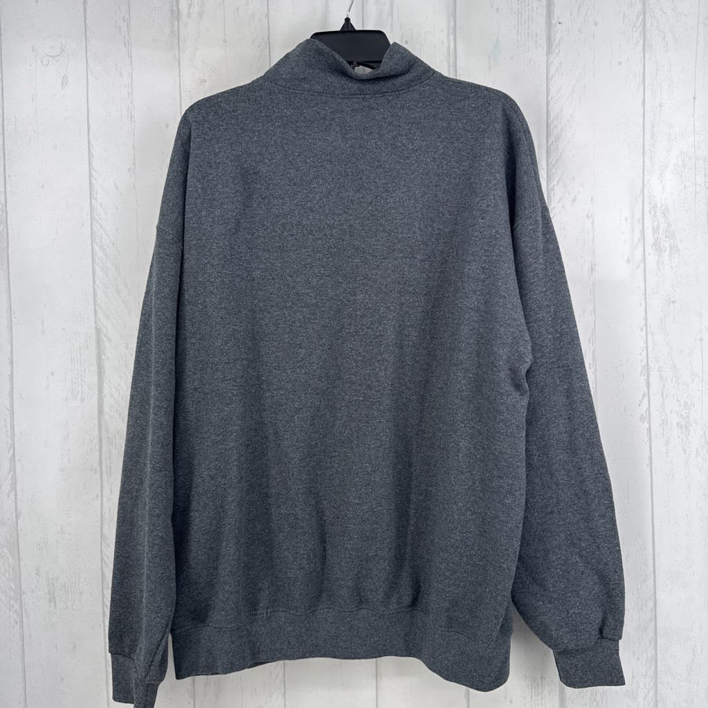 XL embroidered quarter zip sweatshirt-mama