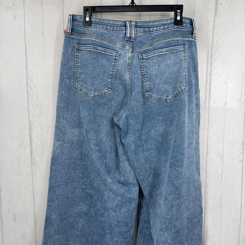 10 hi-rise wide leg jean