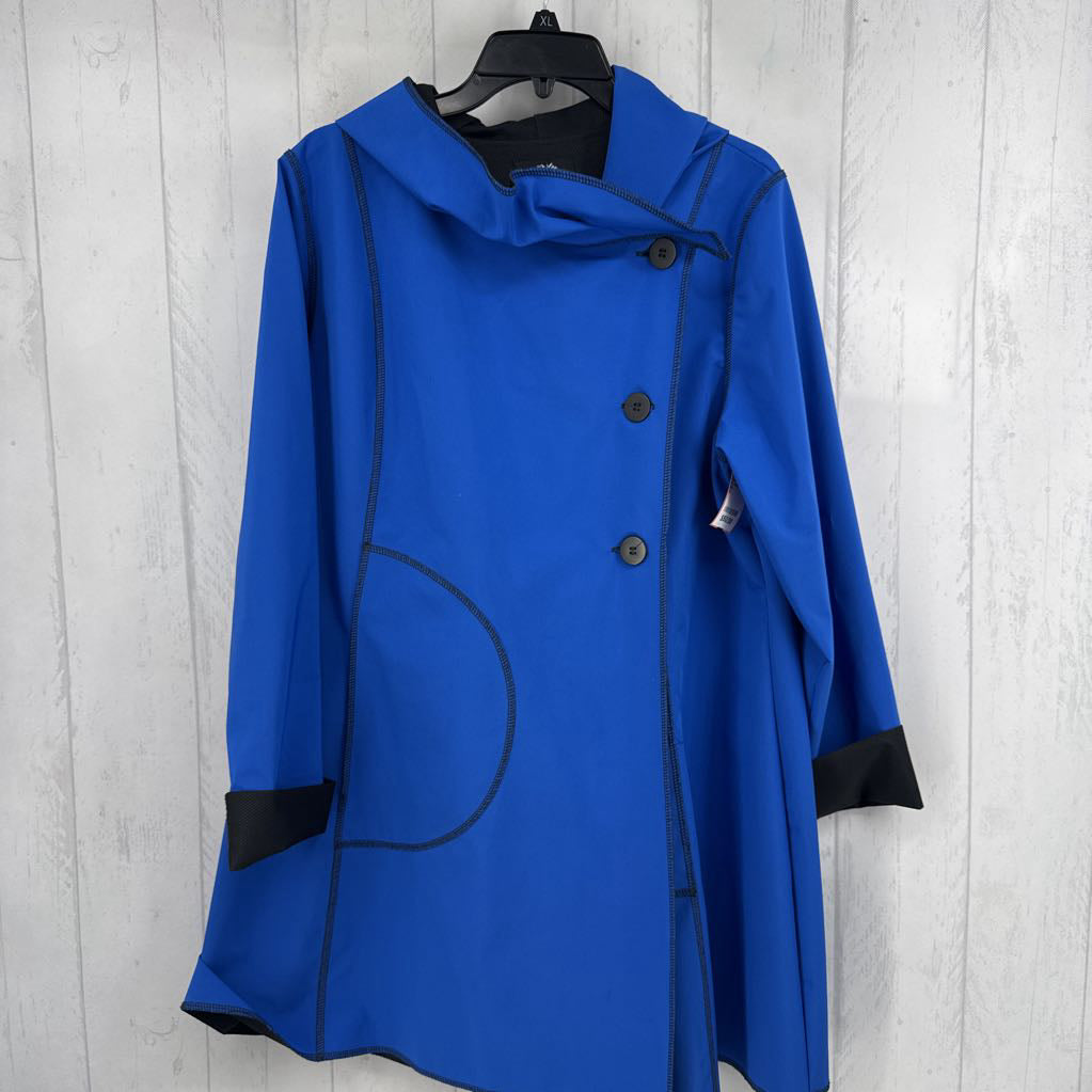 XL hooded softshell raincoat