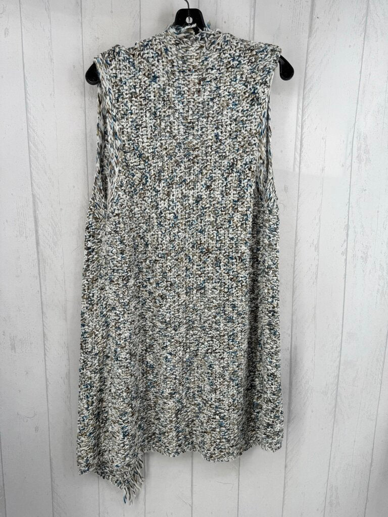 M crochet fringe scarf