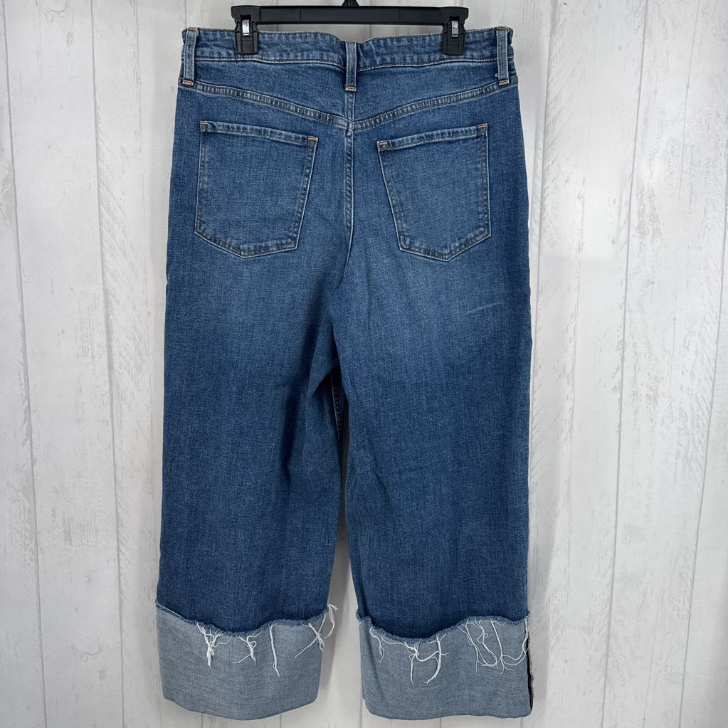 12 wide leg crop jean