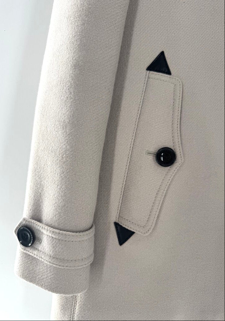 4 Burberry Wool-blend Short Trench Coat