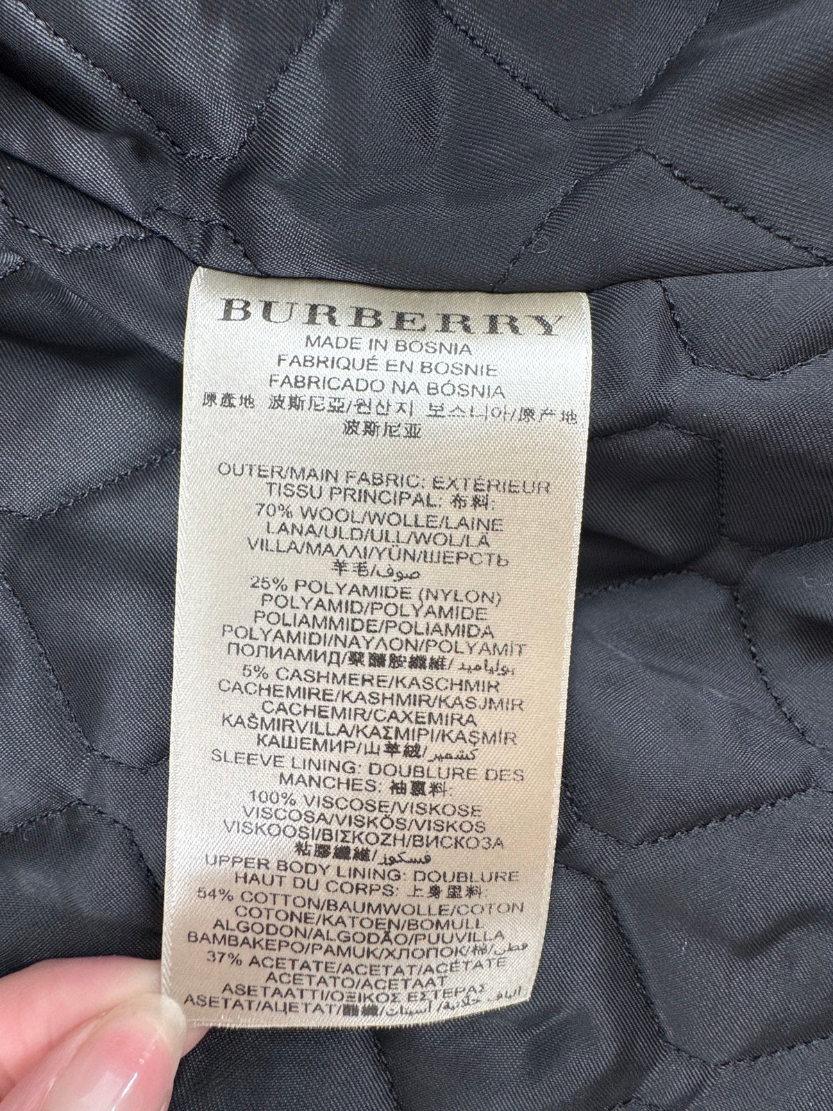 4 Burberry Wool-blend Short Trench Coat