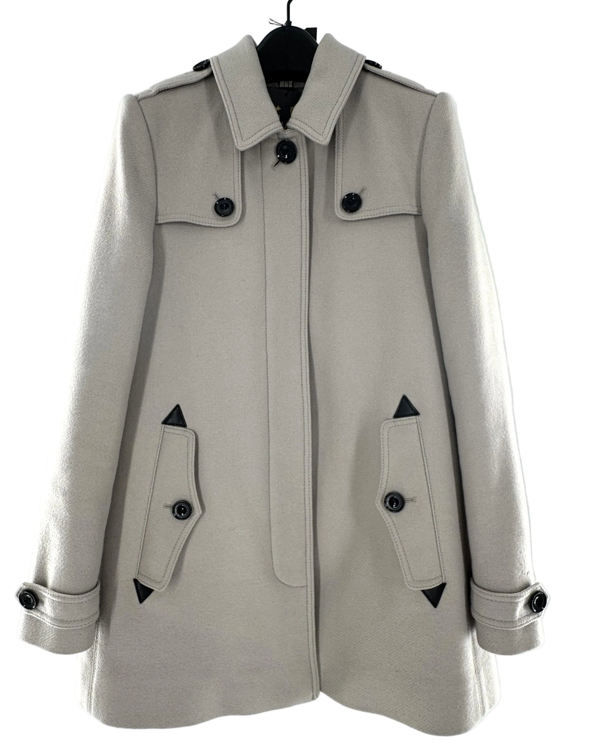4 Burberry Wool-blend Short Trench Coat