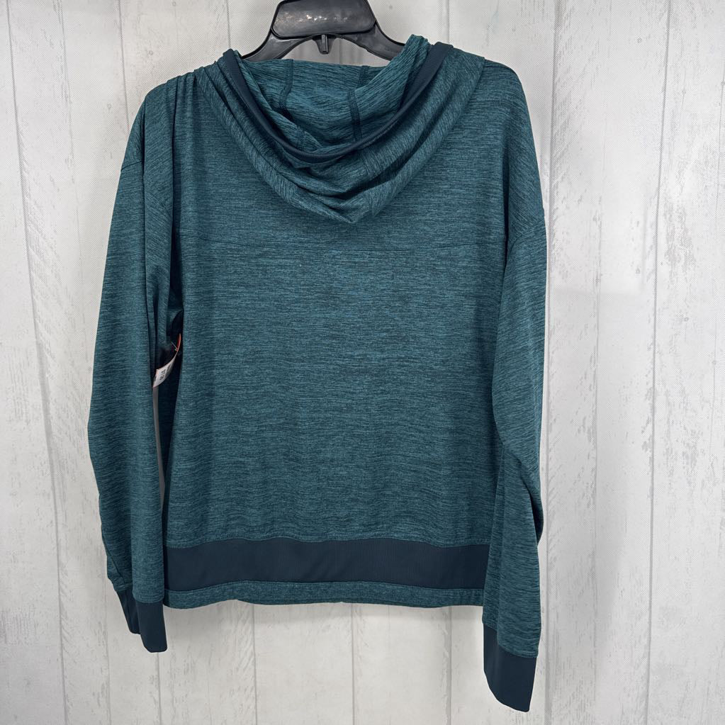 M marled hooded l/s top