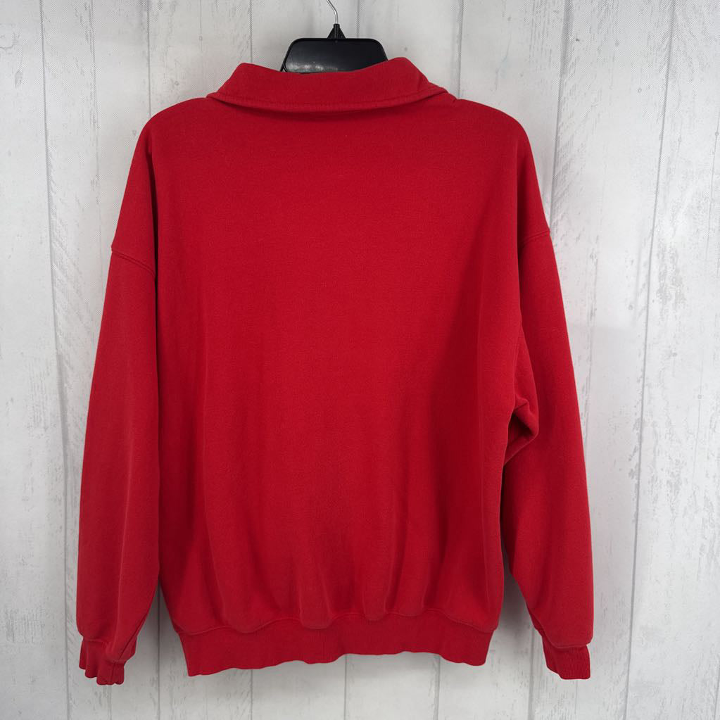 S buttoned collar sweatshirt