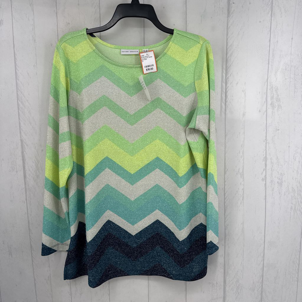 Lp chevron stripe l/s top