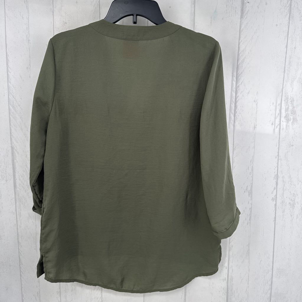 S v-neck 3/4 slv top