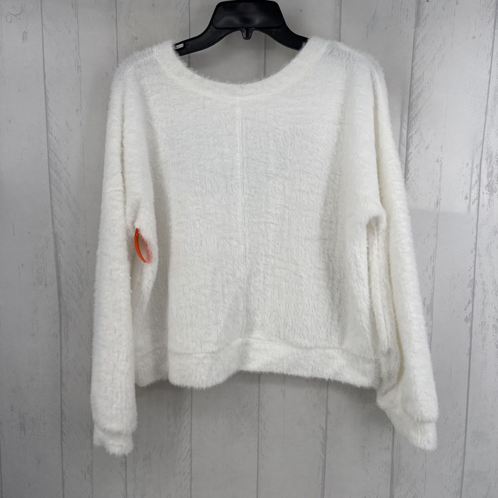 M faux fur colts l/s top