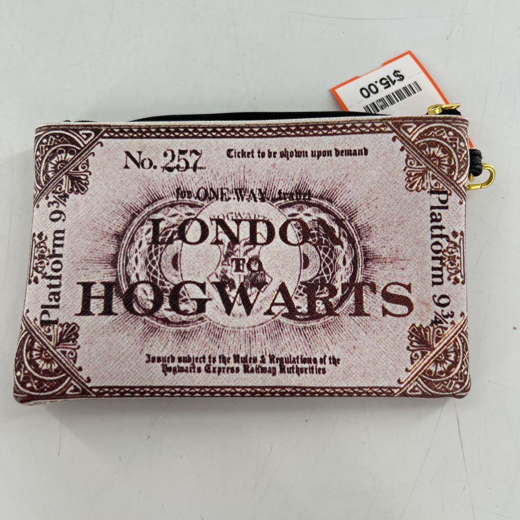 Harry potter hogwarts express platform train ticket wristlet