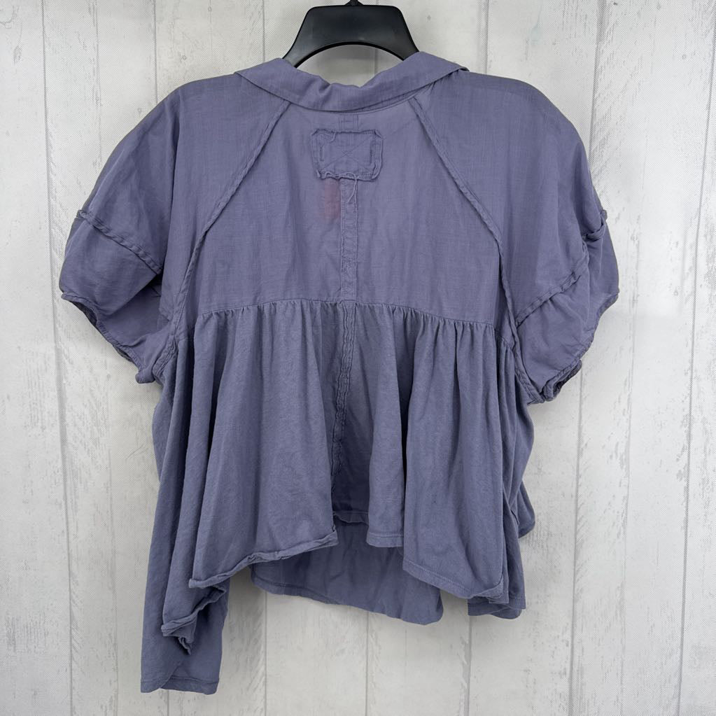 M v-neck flowy s/s top