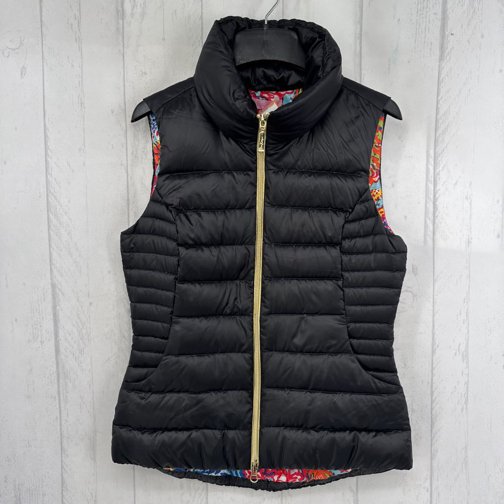 S nylon quilted puffer vest