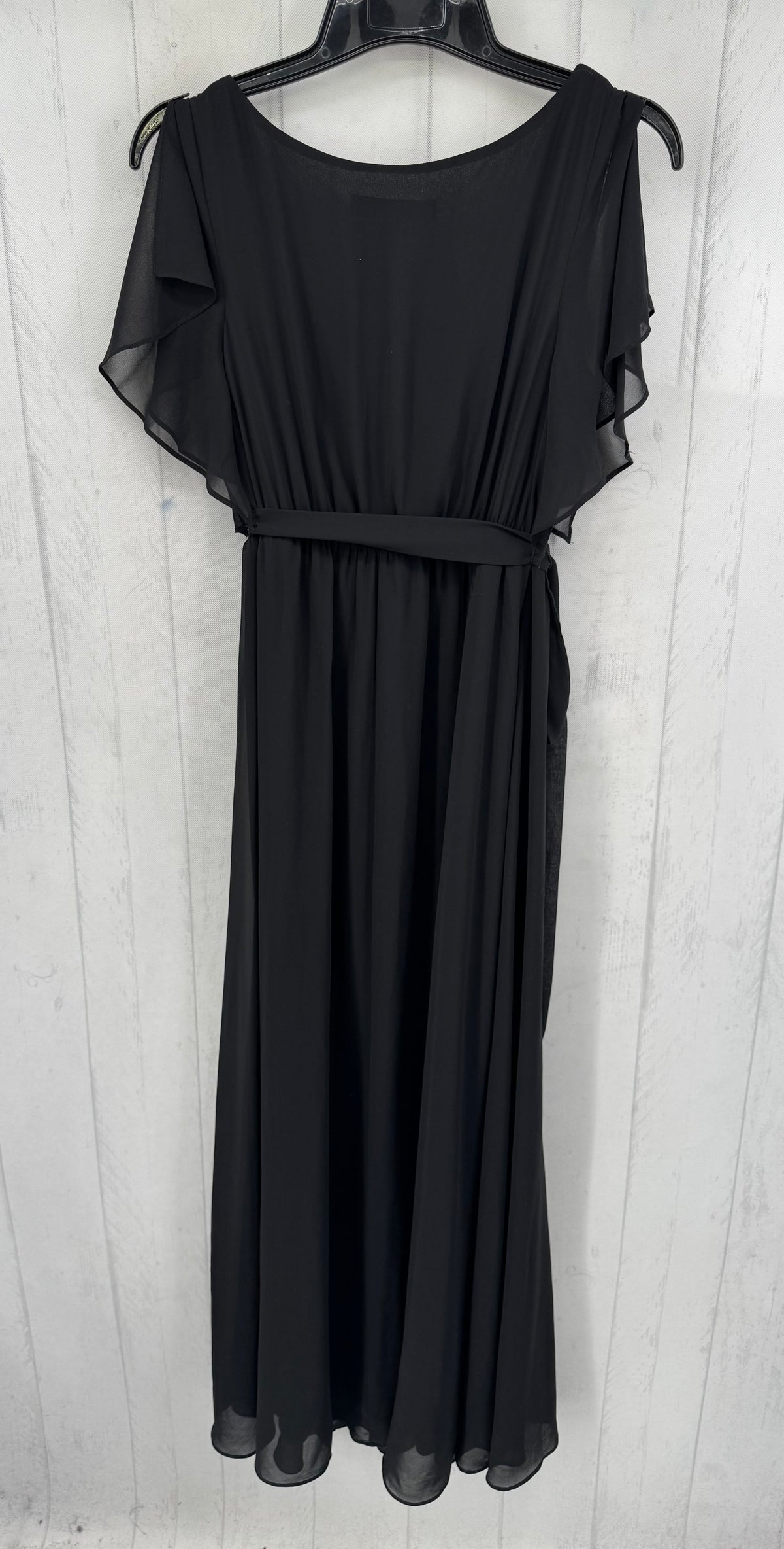 12 pleated flutter slv belted dress