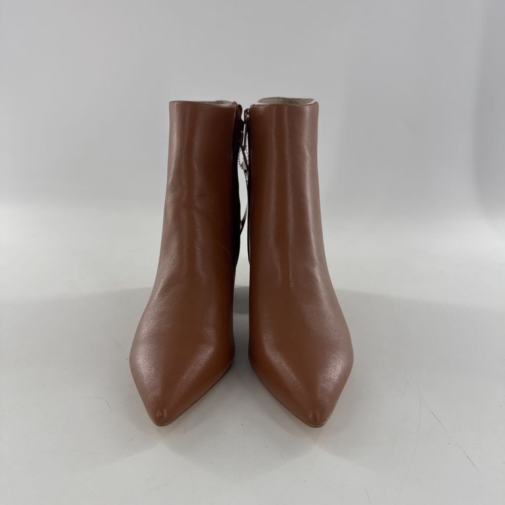 5 pointy toe block heel ankle boots