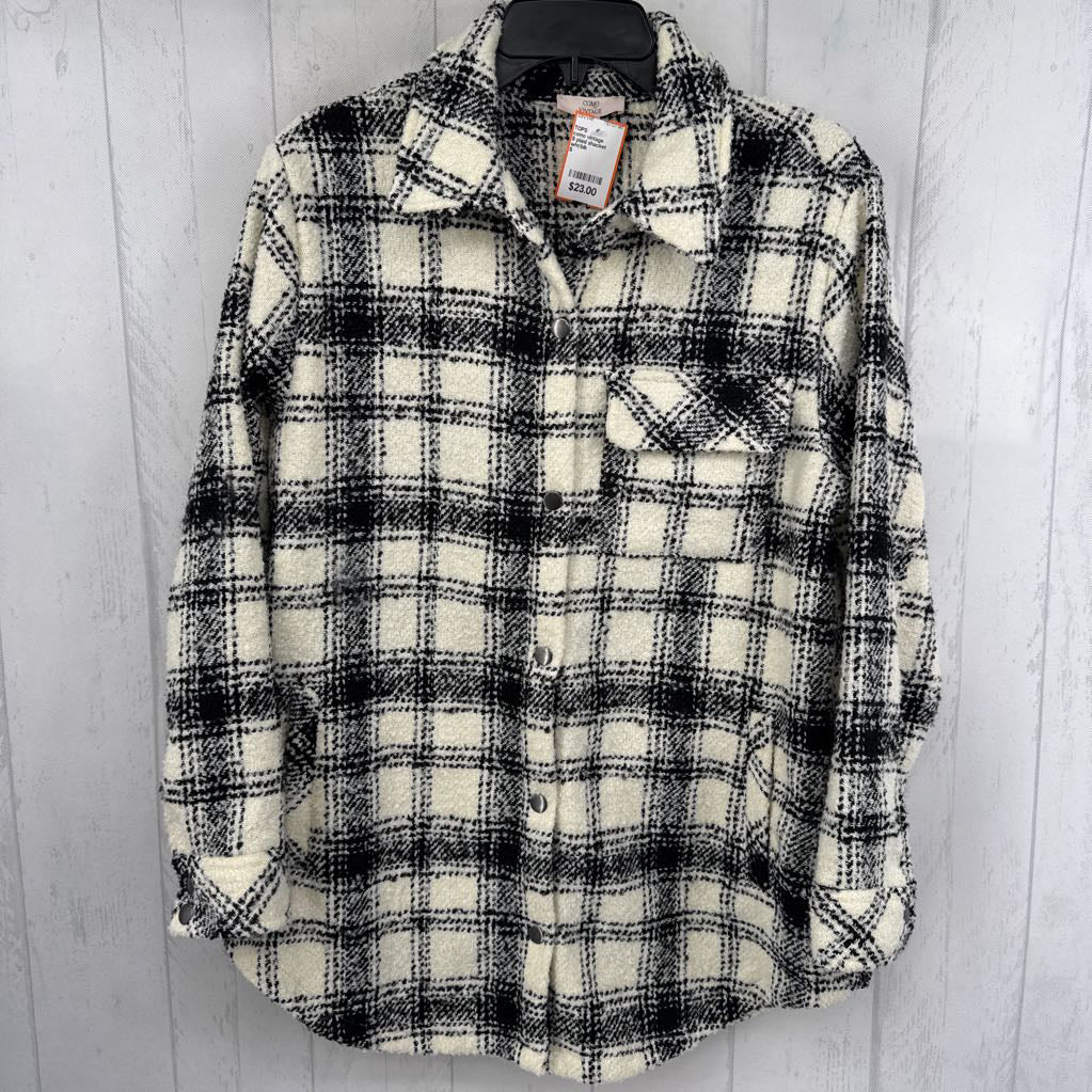 S plaid shacket