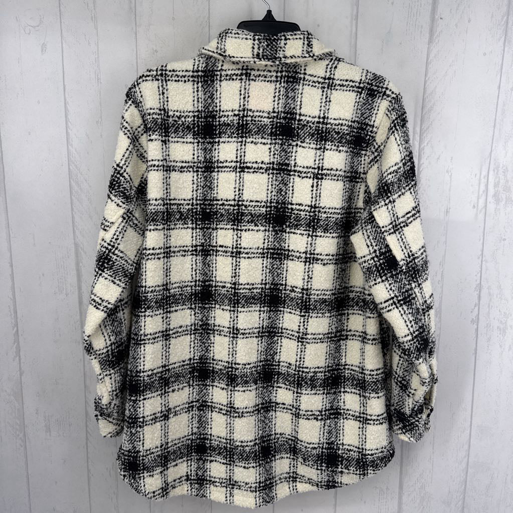 S plaid shacket