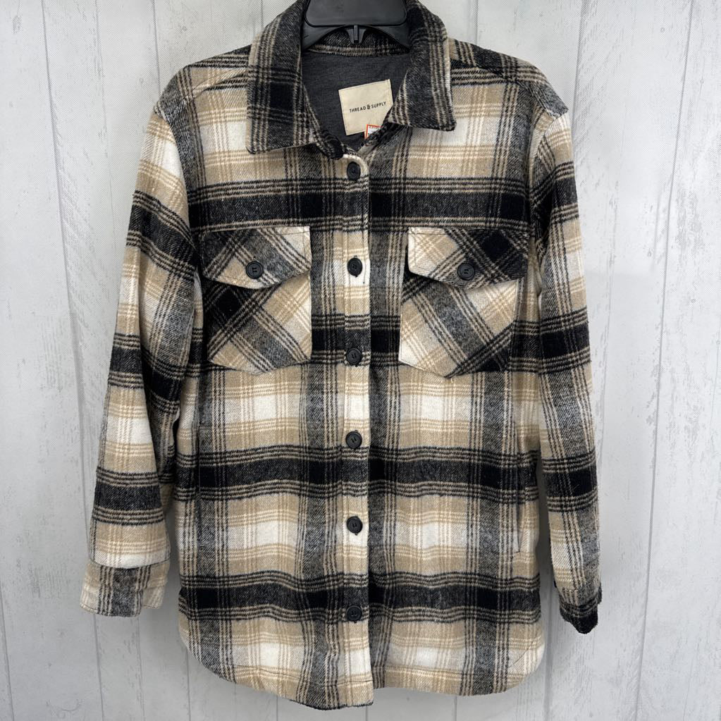 S plaid shacket