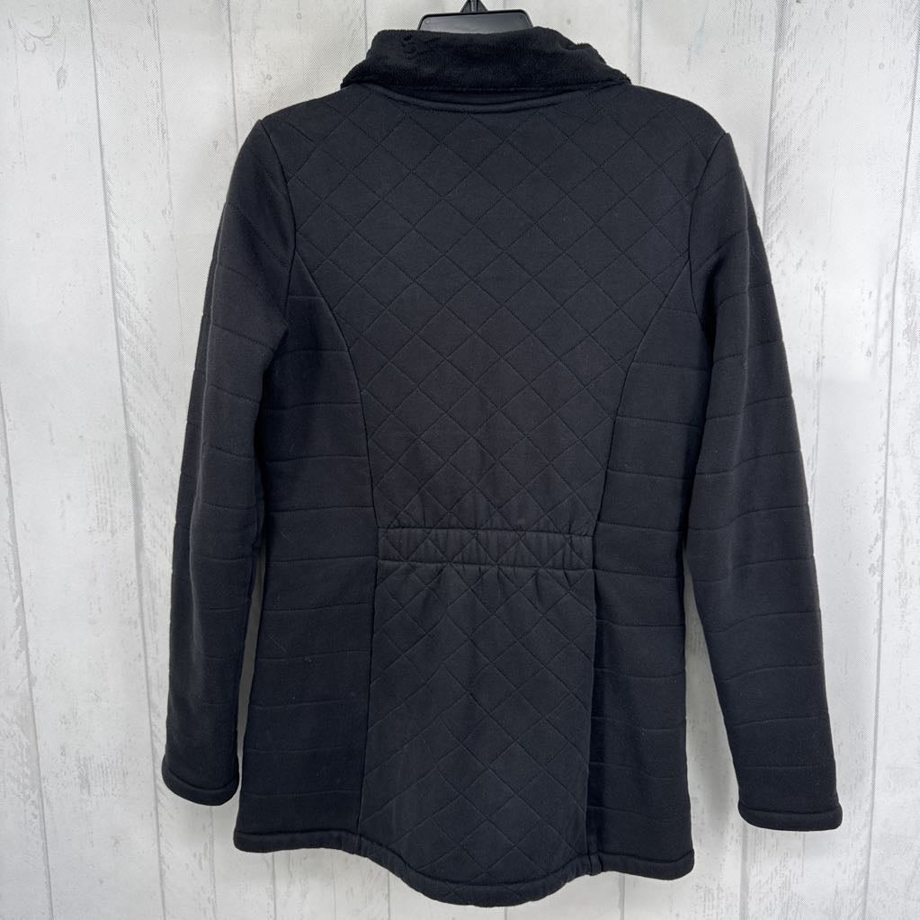 S quilted fleece jacket
