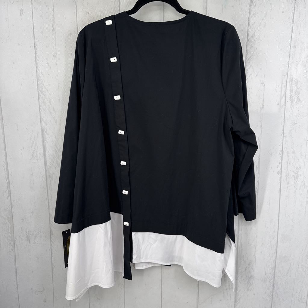 XXL colorblock l/s top