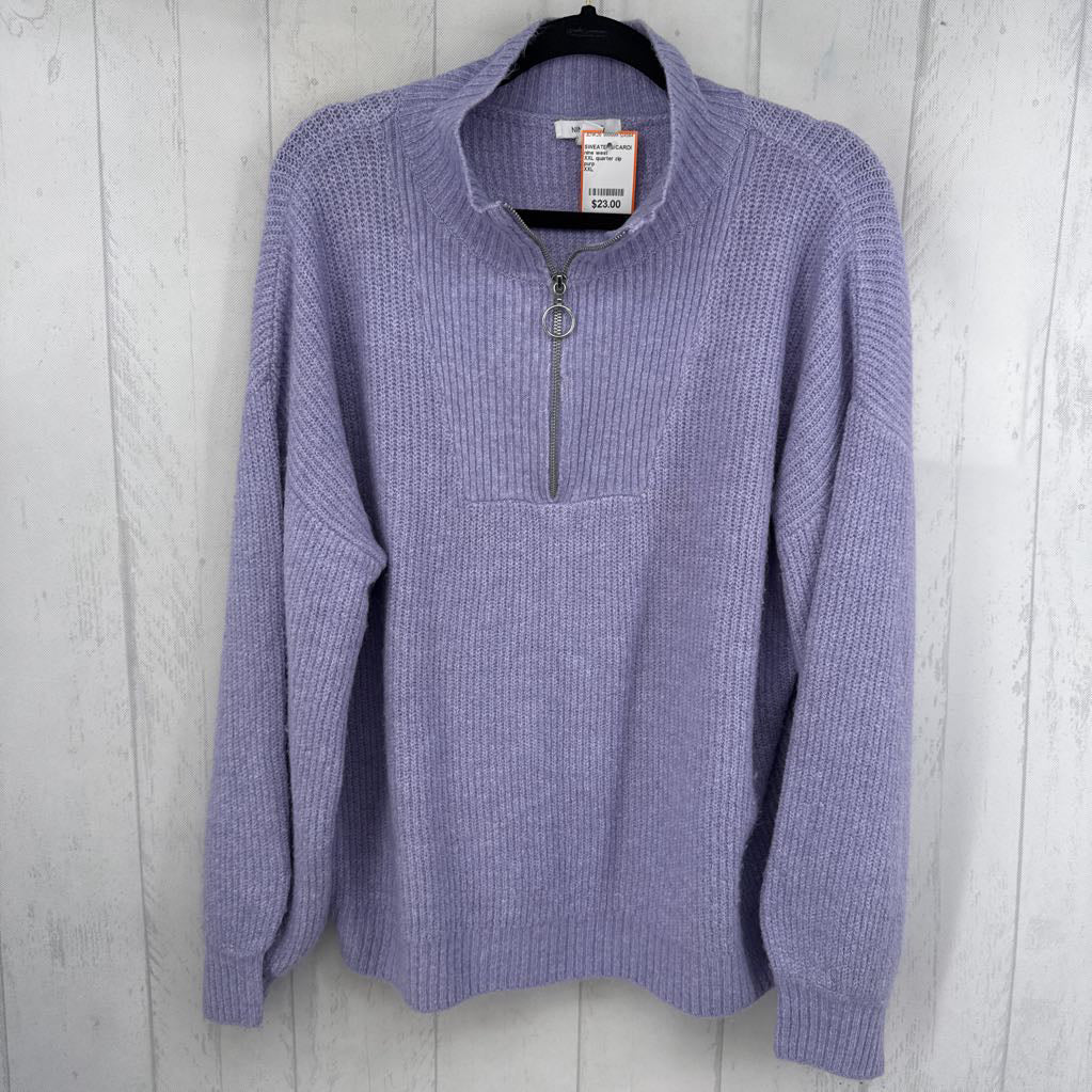 XXL quarter zip sweater