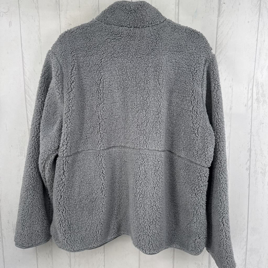 2X fleece zip-up jacket
