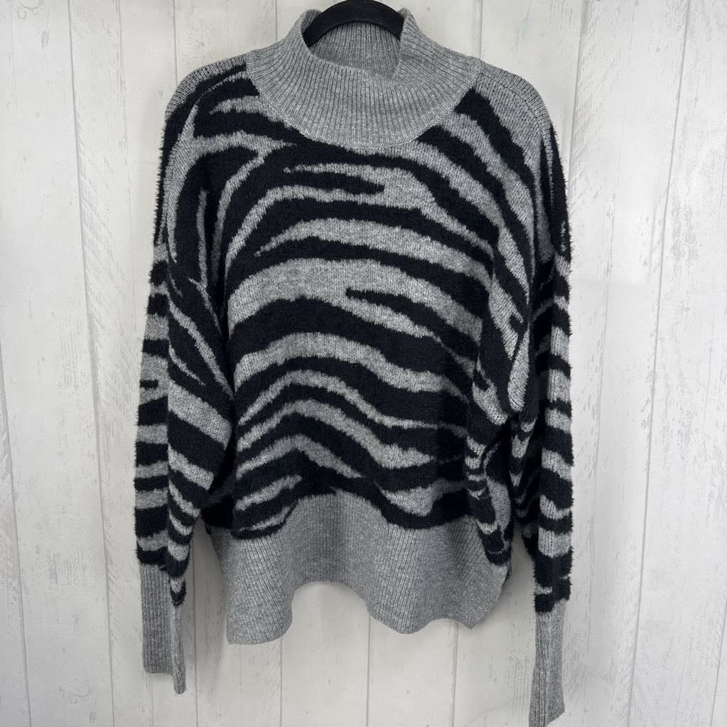 XL zebra stripe sweater